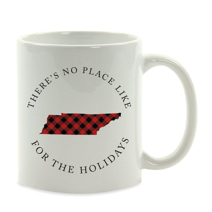 Andaz Press 11oz Plaid US State Home Coffee Mug-Set of 1-Andaz Press-Tennessee-