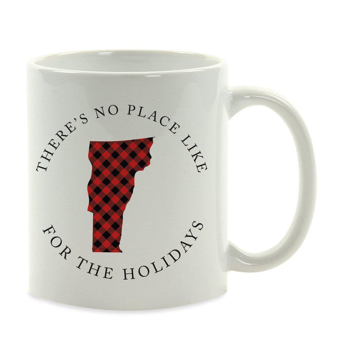 Andaz Press 11oz Plaid US State Home Coffee Mug-Set of 1-Andaz Press-Vermont-