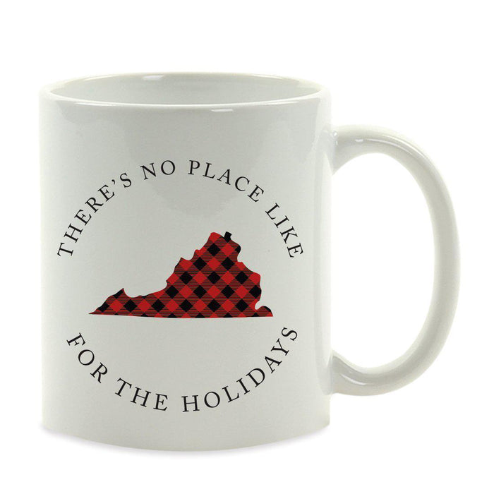 Andaz Press 11oz Plaid US State Home Coffee Mug-Set of 1-Andaz Press-Virginia-