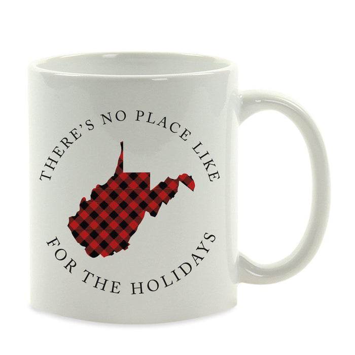Andaz Press 11oz Plaid US State Home Coffee Mug-Set of 1-Andaz Press-West Virginia-