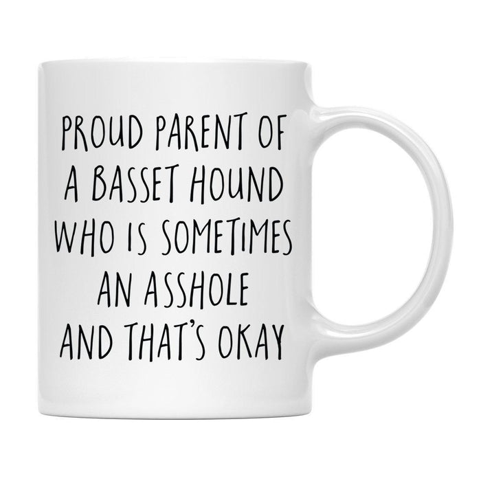 Andaz Press 11oz Proud Dog Parent Coffee Mug Set 1-Set of 1-Andaz Press-Basset Hound-