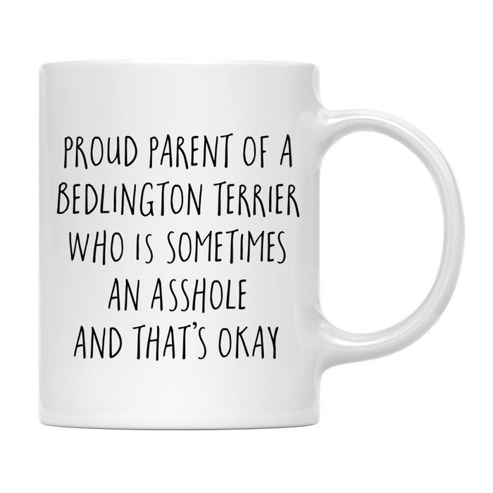 Andaz Press 11oz Proud Dog Parent Coffee Mug Set 1-Set of 1-Andaz Press-Bedlington Terrier-