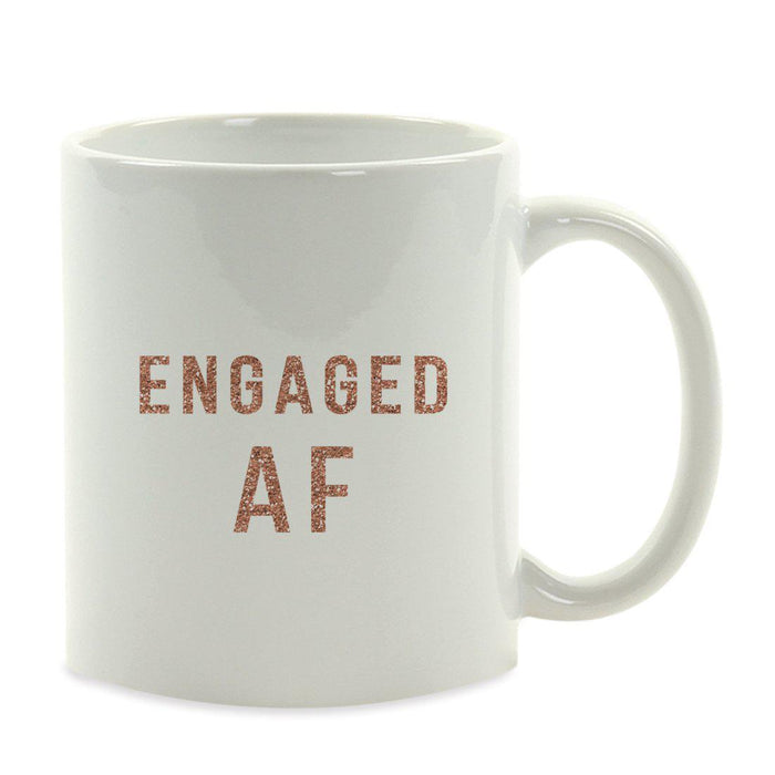 Andaz Press 11oz Rose Gold Faux Glitter Coffee Mug-Set of 1-Andaz Press-Engaged AF-