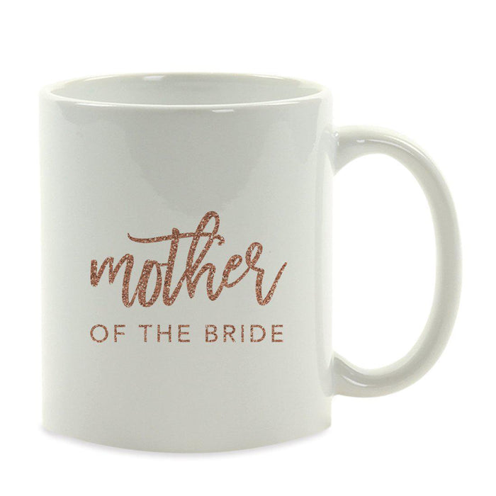Andaz Press 11oz Rose Gold Faux Glitter Coffee Mug-Set of 1-Andaz Press-Mother of Bride-