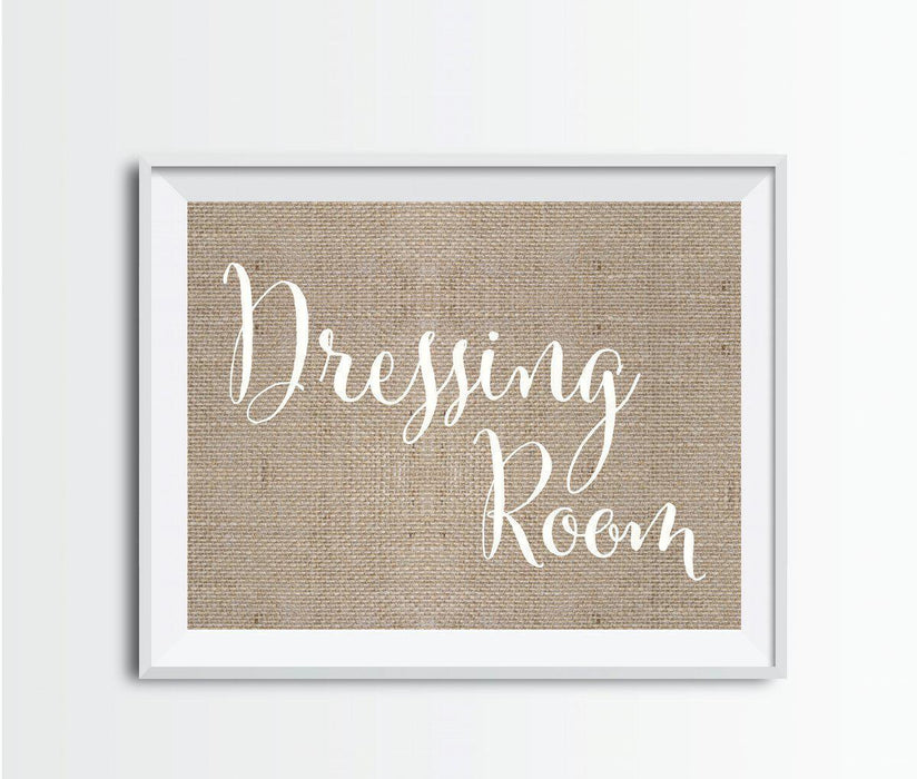 Andaz Press 8.5 x 11 Burlap Wedding Party Signs-Set of 1-Andaz Press-Dressing Room-