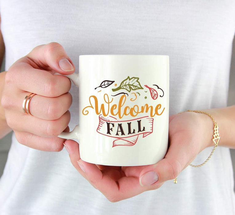 Andaz Press Autumn 11oz. Coffee Mug Gift, Welcome Fall-Set of 1-Andaz Press-Welcome Fall-