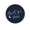 Andaz Press Love You to the Moon and Back Wedding Round Circle Label Stickers-Set of 40-Andaz Press-Thank You More Than All The Stars-