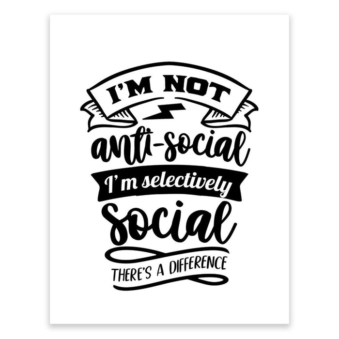 Antisocial Wall Art Collection-Set of 1-Andaz Press-Anti-Social-
