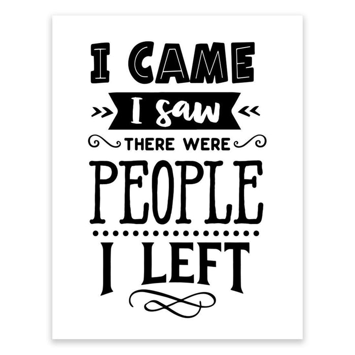Antisocial Wall Art Collection-Set of 1-Andaz Press-I Came-