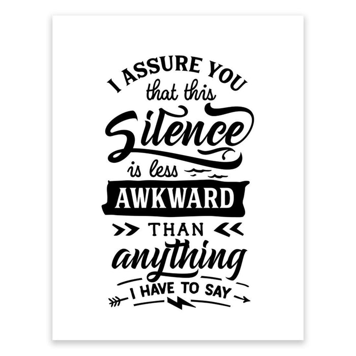 Antisocial Wall Art Collection-Set of 1-Andaz Press-Silence-