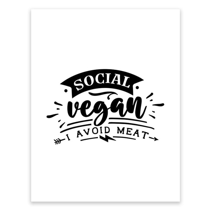 Antisocial Wall Art Collection-Set of 1-Andaz Press-Social Vegan-