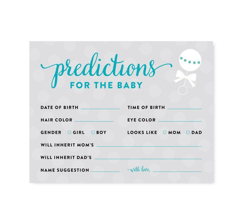 Baby & Co. Baby Shower Games & Fun Activities-Set of 1-Andaz Press-Predictions For Baby-