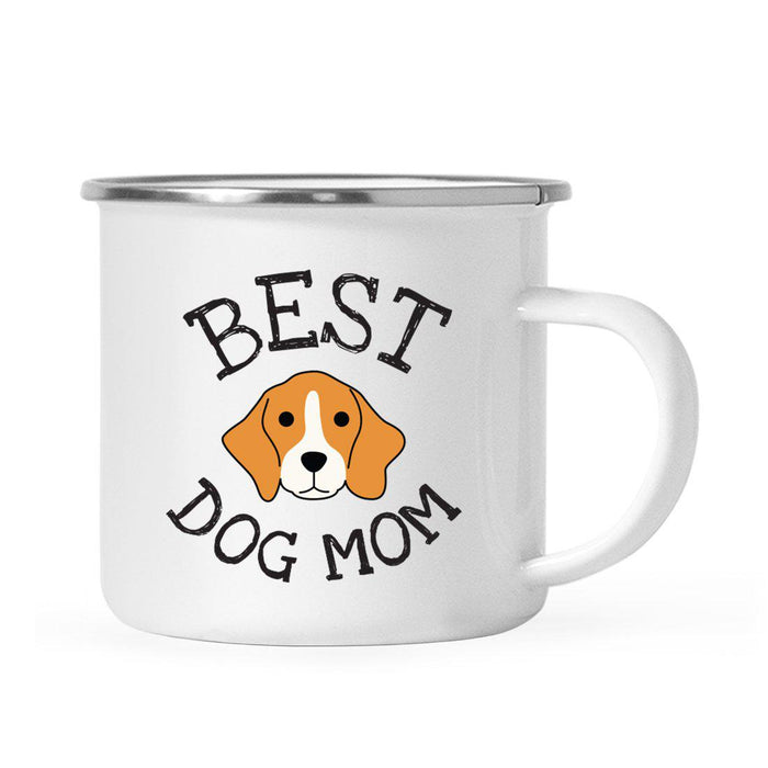 Best Dog Mom, Dog Graphic Campfire Coffee Mug-Set of 1-Andaz Press-Beagle-