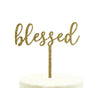 Blessed Baptism Glitter Acrylic Cake Toppers-Set of 1-Andaz Press-Gold-