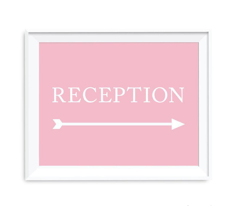 Blush Pink Wedding Direction Signs-Set of 1-Andaz Press-Reception-