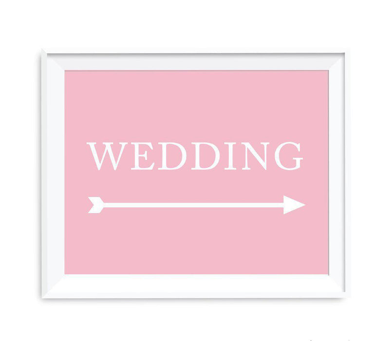 Blush Pink Wedding Direction Signs-Set of 1-Andaz Press-Wedding-