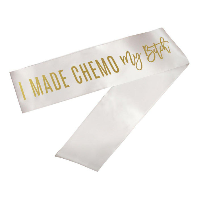 Cancer Survivor Party Sashes-Set of 1-Andaz Press-Chemo My Bitch-