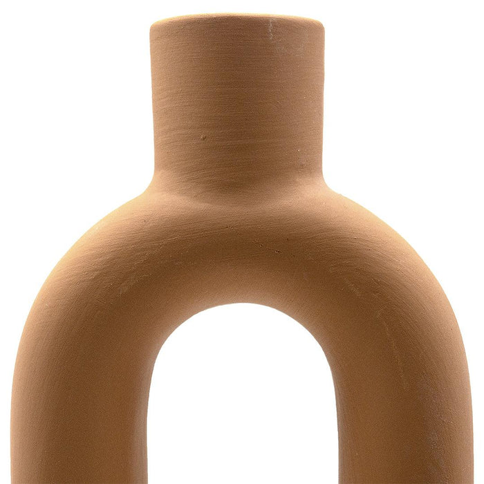 Ceramic Abstract Taper Candle Holders-Set of 3-Koyal Wholesale-Terracotta-