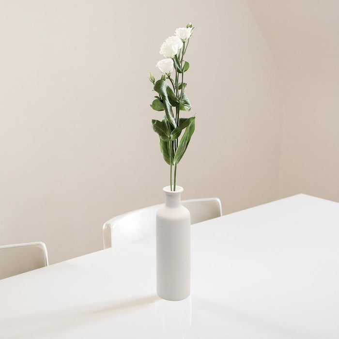 Ceramic Bud Vases, Modern Decorative Vases Small & Tall Vases-Set of 3-Koyal Wholesale-White-