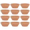 Ceramic Tealight Candle Holder Terracotta Candle Saucers, Decorative Candle Tray Stand Plate for Tealights-Set of 12-Koyal Wholesale-Terracotta-