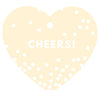 Cheers! Heart Gift Tags, Modern Style-Set of 30-Andaz Press-Ivory-