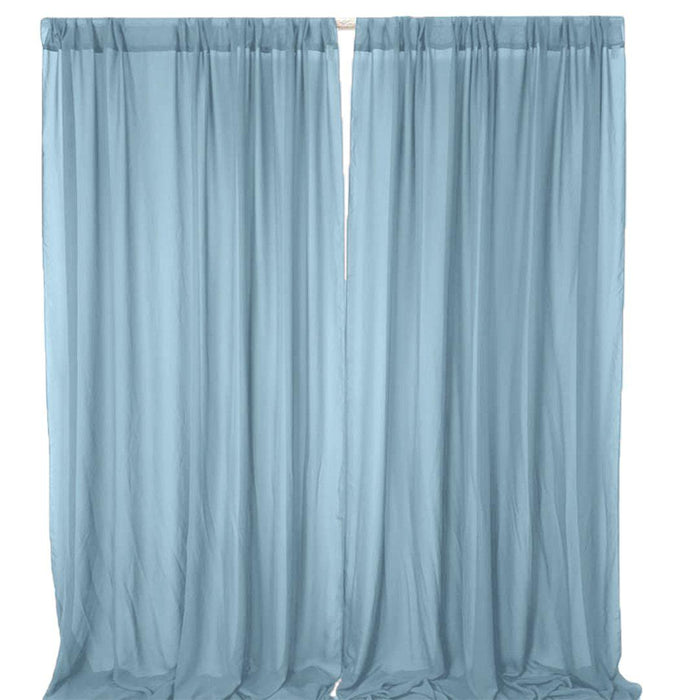 Chiffon Backdrop Wedding Curtains-Set of 1-Koyal Wholesale-Terracotta-