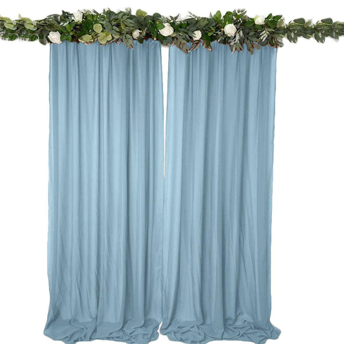 Chiffon Backdrop Wedding Curtains-Set of 1-Koyal Wholesale-Terracotta-