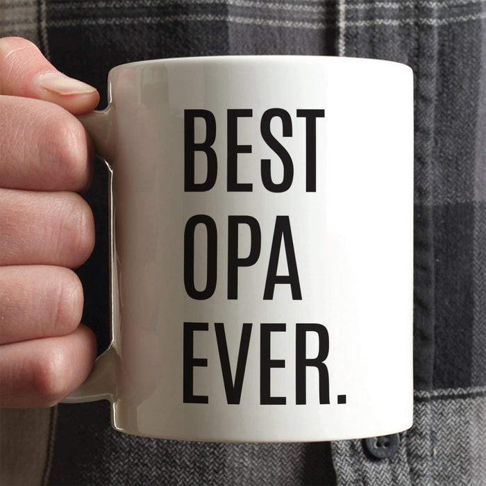 Coffee Mug Birthday Gift, Best Opa Ever-Set of 1-Andaz Press-