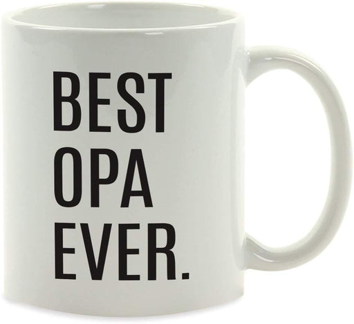 Coffee Mug Birthday Gift, Best Opa Ever-Set of 1-Andaz Press-