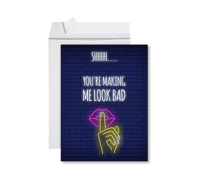 Congratulations Jumbo Card With Envelope, Wedding Greeting Card for Couples-Set of 1-Andaz Press-Making Me Look Bad-