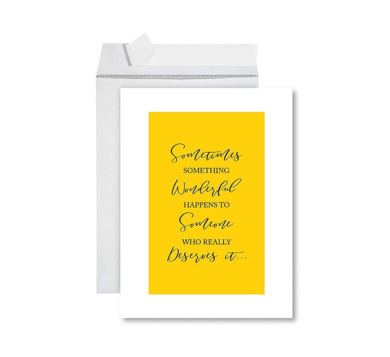 Congratulations Jumbo Card With Envelope, Wedding Greeting Card for Couples-Set of 1-Andaz Press-Really Deserves It-