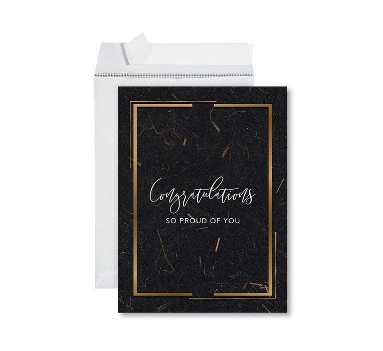Congratulations Jumbo Card With Envelope, Wedding Greeting Card for Couples-Set of 1-Andaz Press-So Proud Of You-