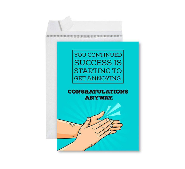 Congratulations Jumbo Card With Envelope, Wedding Greeting Card for Couples-Set of 1-Andaz Press-Starting To Get Annoying-