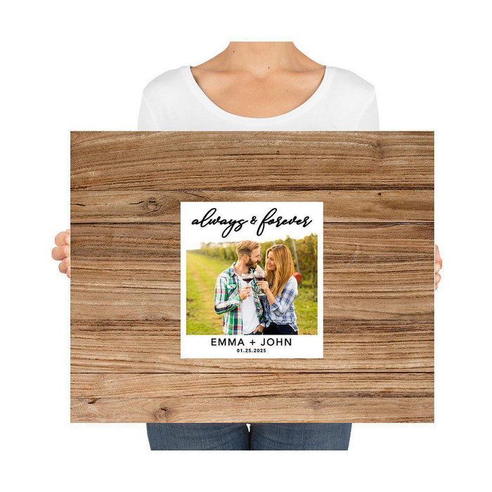 Custom Fall Canvas Wedding Guestbook Welcome Signs-Set of 1-Andaz Press-Wedding Tree Signature-