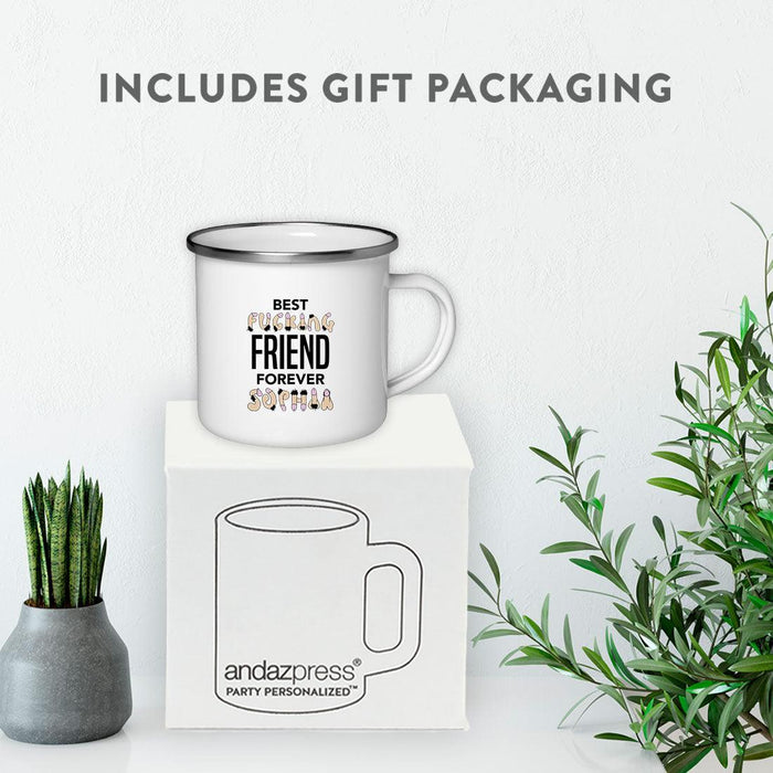 Custom Funny Penis Campfire Coffee Mug Gift - 2 Designs-Set of 1-Andaz Press-Penis Custom Name-