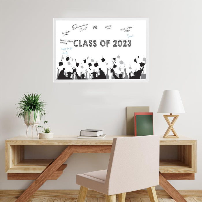 Custom Graduation Signature Frame Guest Book Alternative, Set of 1-Set of 1-Andaz Press-Class of 2023 Graduate-