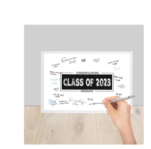 Custom Graduation Signature Frame Guest Book Alternative, Set of 1-Set of 1-Andaz Press-Class of 2023 Graduate-