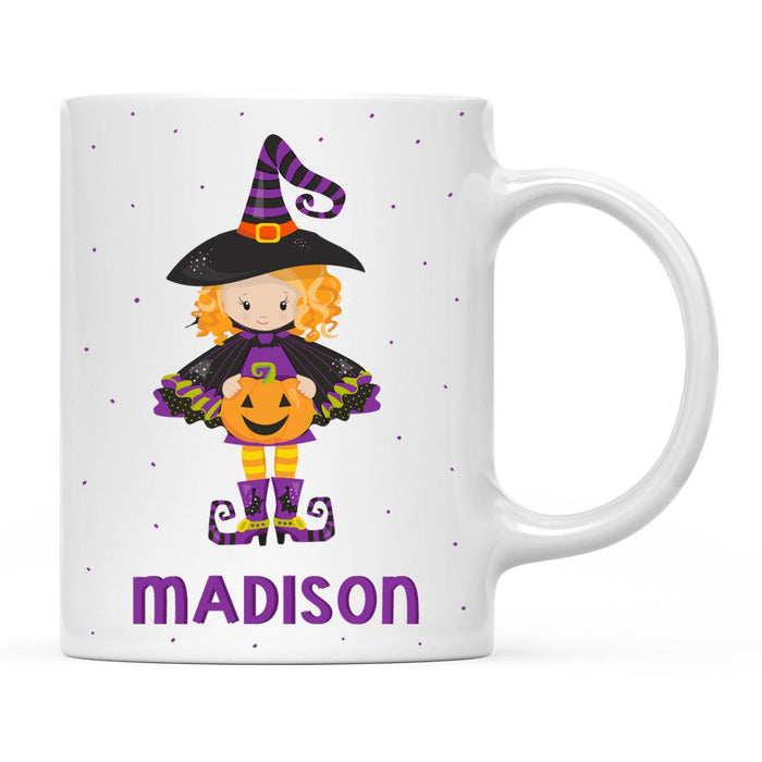 Custom Milk Hot Chocolate Kids Part 1 Coffee Mug-Set of 1-Andaz Press-Halloween Witches-