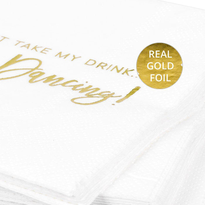 Don't Take My Drink Funny Cocktail Napkins-Set of 50-Andaz Press-
