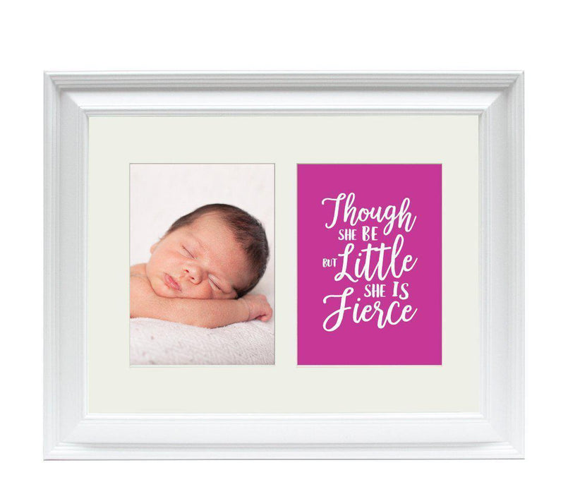 Double White 5 x 7-Inch Photo Frame Baby Wall Art-Set of 1-Andaz Press-First Vacation-