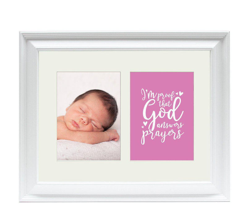 Double White 5 x 7-Inch Photo Frame Baby Wall Art-Set of 1-Andaz Press-First Vacation-