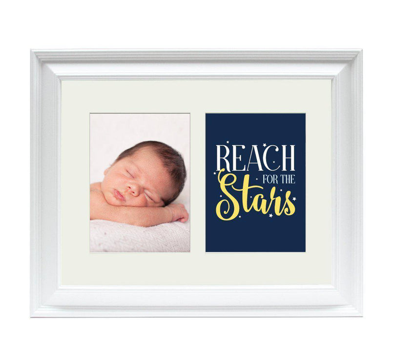 Double White 5 x 7-Inch Photo Frame Baby Wall Art-Set of 1-Andaz Press-First Vacation-