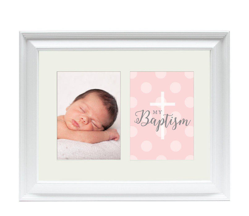 Double White 5 x 7-Inch Photo Frame Baby Wall Art-Set of 1-Andaz Press-First Vacation-