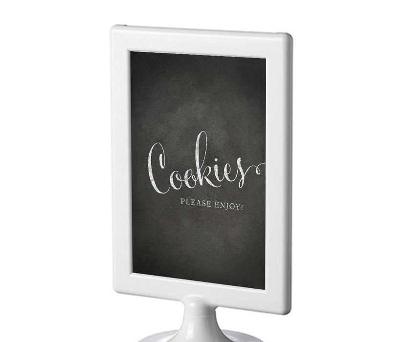 Framed Vintage Chalkboard Wedding Party Signs-Set of 1-Andaz Press-Cookies-