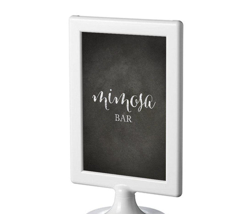 Framed Vintage Chalkboard Wedding Party Signs-Set of 1-Andaz Press-Mimosa Bar-