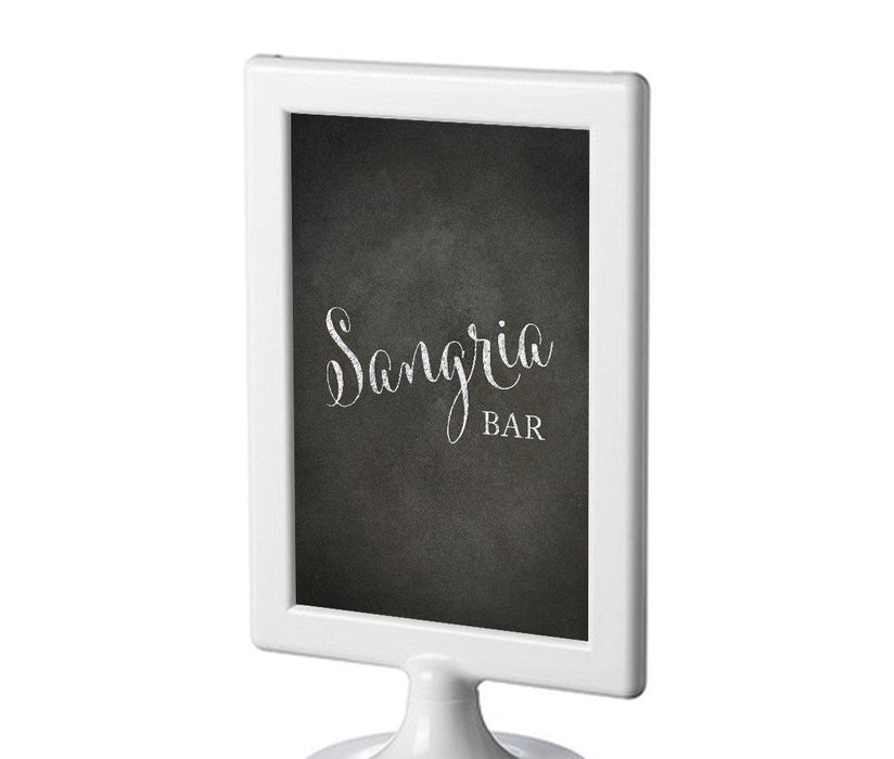 Framed Vintage Chalkboard Wedding Party Signs-Set of 1-Andaz Press-Sangria Bar-