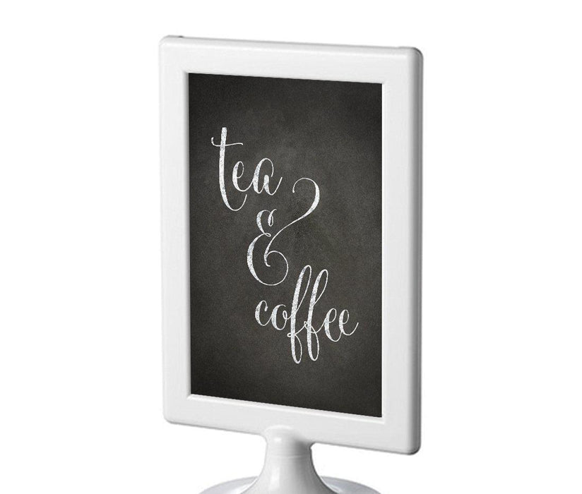 Framed Vintage Chalkboard Wedding Party Signs-Set of 1-Andaz Press-Tea & Coffee-