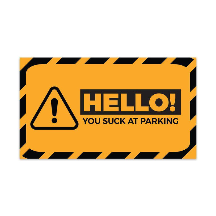 Funny Bad Parking, Prank Driving Fake Ticket Violation Gag Note-Set of 100-Andaz Press-Hello You Suck At Parking-