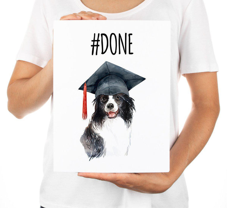 Funny Congratulations Jumbo Card With Envelope, Graduation Greeting Card for Grad Student-Set of 1-Andaz Press-#Done-