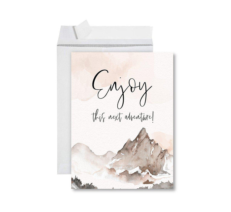 Funny Congratulations Jumbo Card With Envelope, Graduation Greeting Card for Grad Student-Set of 1-Andaz Press-Enjoy This Next Adventure-